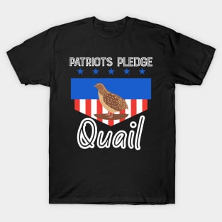 Patriots USA Pledge Quail American T-Shirt